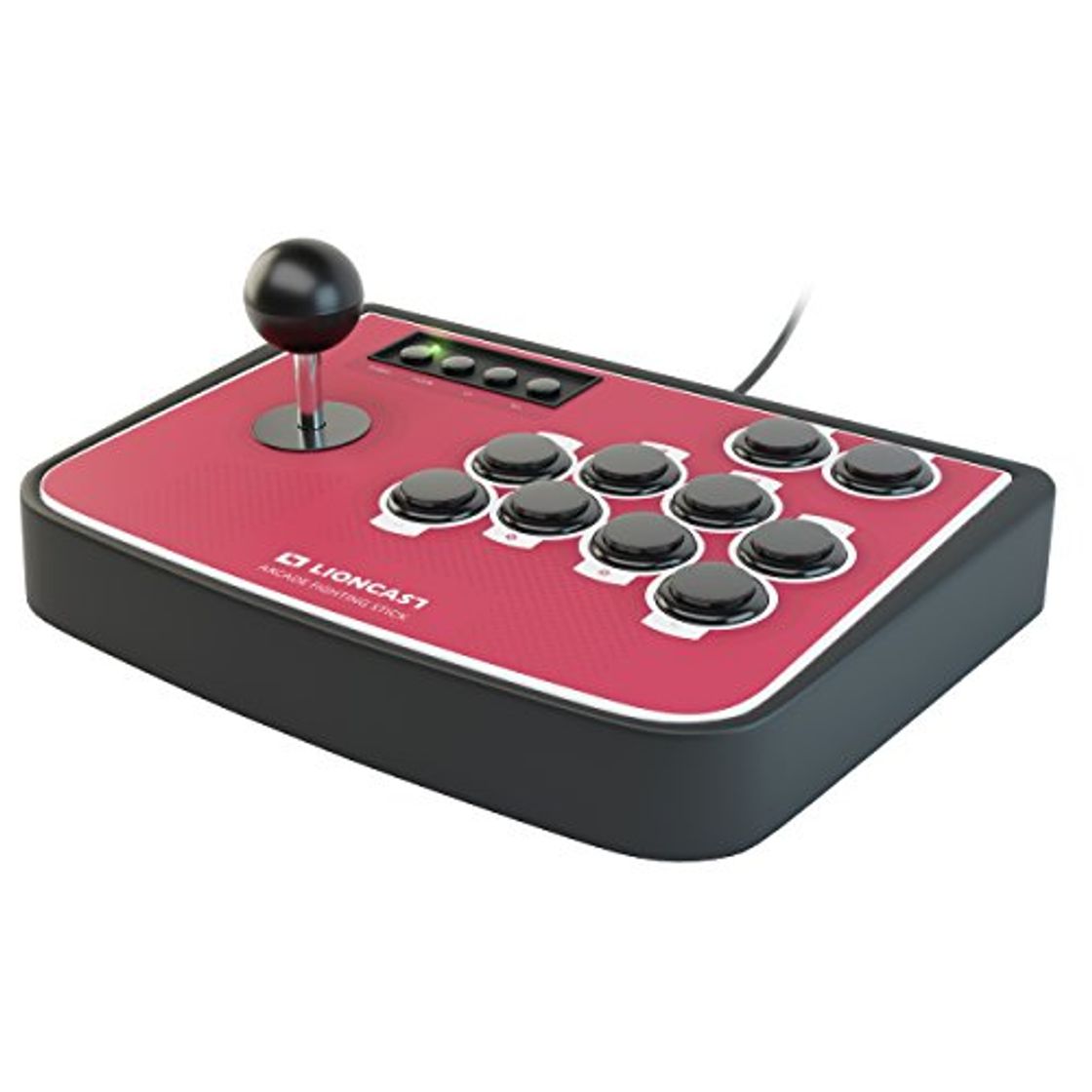 Lugares Lioncast Arcade Fightstick Palanca de Mando Controlador con Botones programables, Sanwa, Turbo/Modo