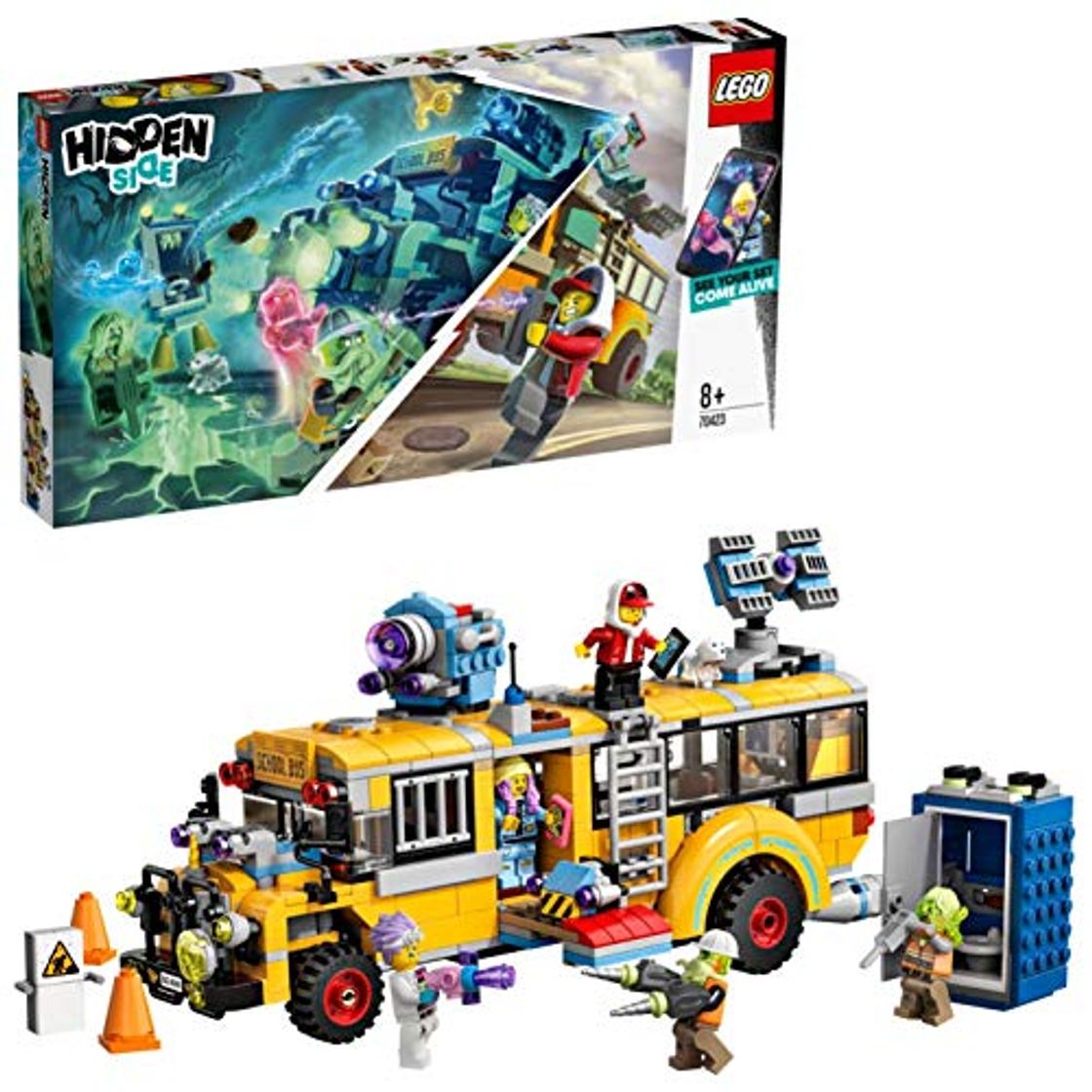 Social LEGO - Hidden Side Autobús de Intercepción Juguete de construcción con realidad