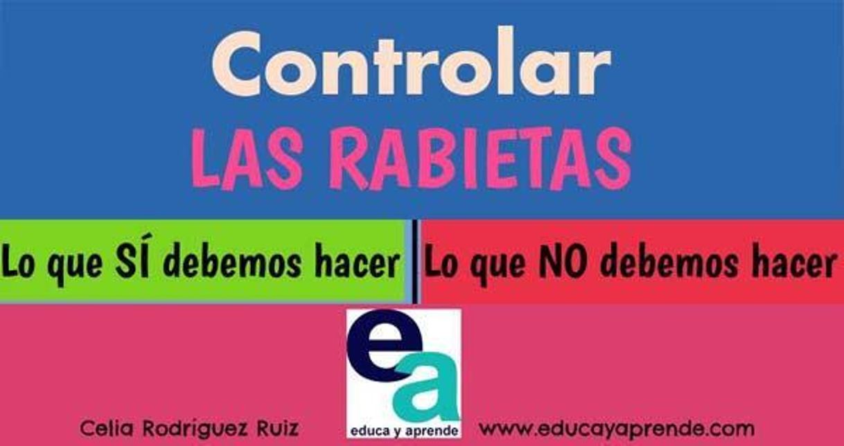 Fashion Infografía educativa: Controlar las rabietas en los niños