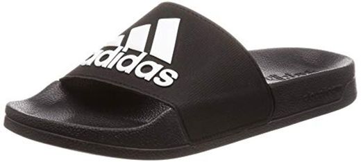 Adidas Adilette Shower - Zapatos de Playa y Piscina para Hombre, Negro,