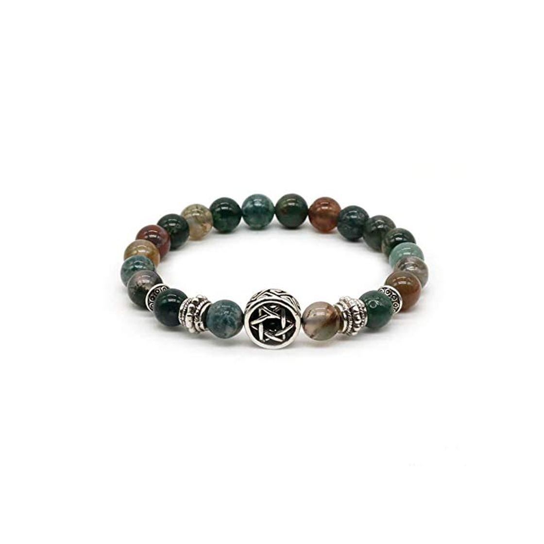 Social Nobrand Pulsera De Estrella De David Judía Chapada En Plata Vintage para