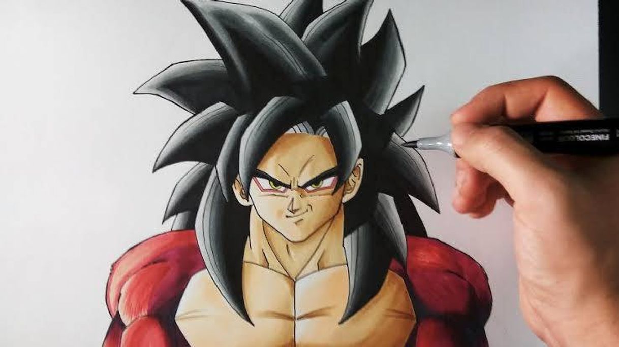 Moda Cómo Dibujar a Goku SSJ4 paso a paso | Dragon Ball GT - YouTube