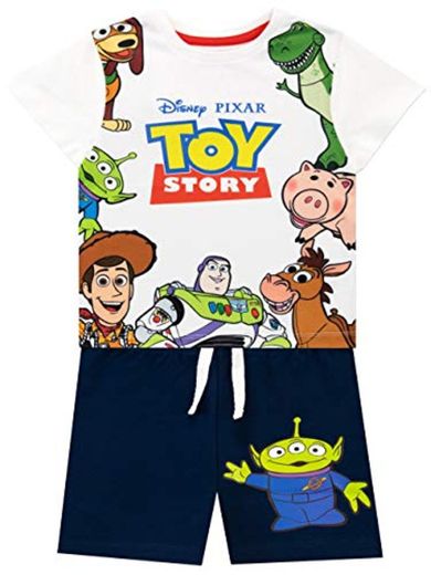 Disney Camiseta Conjunto de Top y Shorts para niños Toy Story Multicolor