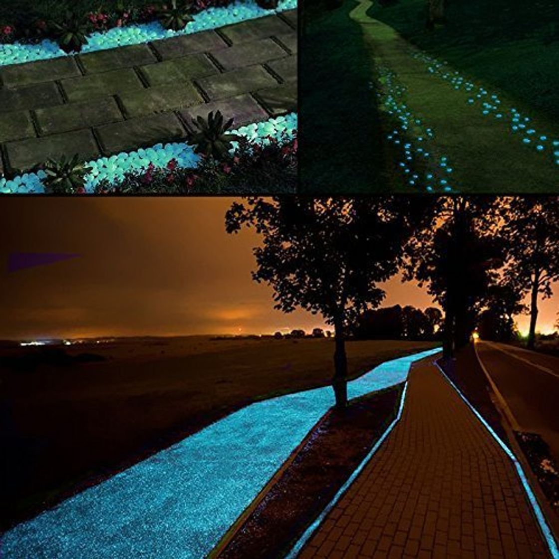 Social Middletone 100 piedras luminosas piedras fluorescente