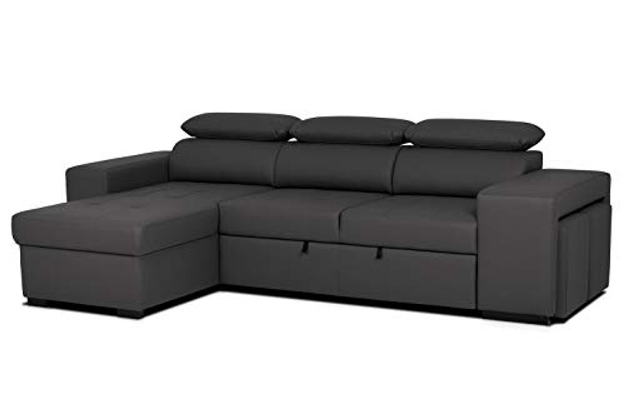 Social Confort24 John Hogar Sofá Cama 3 Plazas o 4 Plazas Chaise Longue