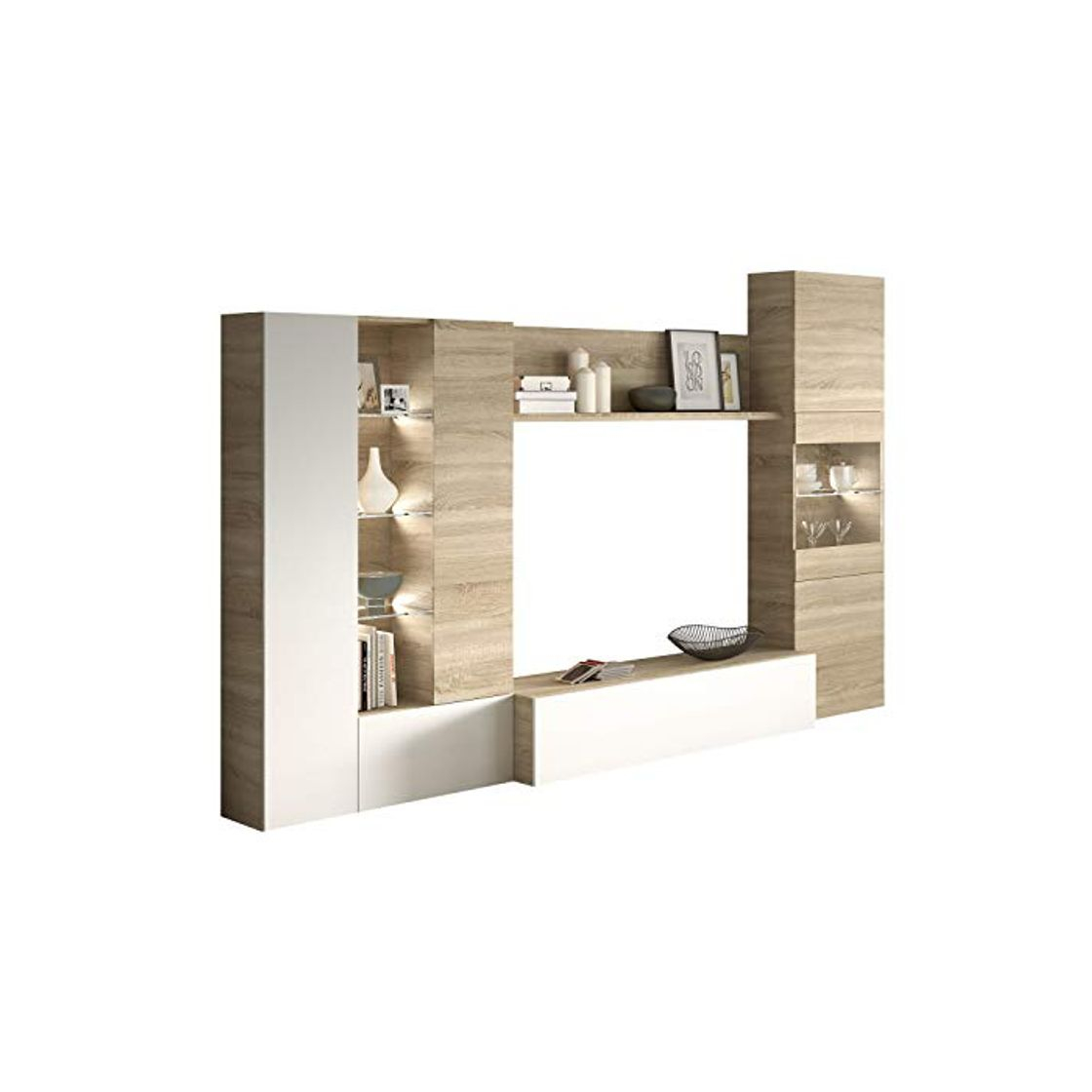 Social Habitdesign 016642F - Mueble de Comedor con Leds