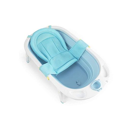 Fascol Bañera Plegable para Bebés 0-36 Meses, Baño Bebe con Red de