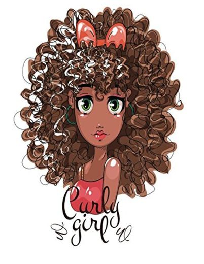 Curly Girl: Quote Cover Kids Large Ruled Notebook Lined Exercise Journal with