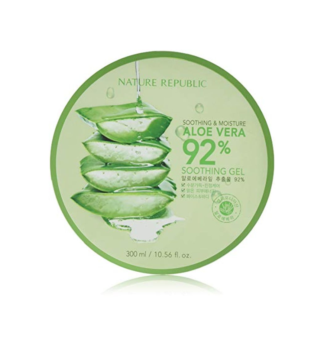 Producto Nature Republic New Soothing Moisture Aloe Vear GEL 92% 300ml Korean Cosmetics by Night Plaza