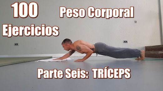 100 EJERCICIOS CON PESO CORPORAL | TRÍCEPS - YouTube