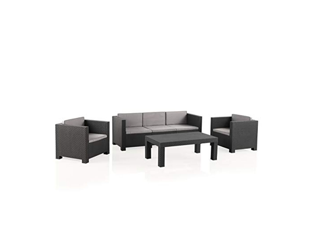 Producto Shaf Diva Tropea Conjunto Muebles Sofá 3 Plazas