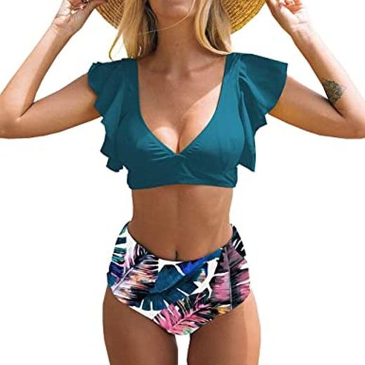 JFan Mujer Conjunto De Bikini Traje de Baño 2019 Push up Bikini