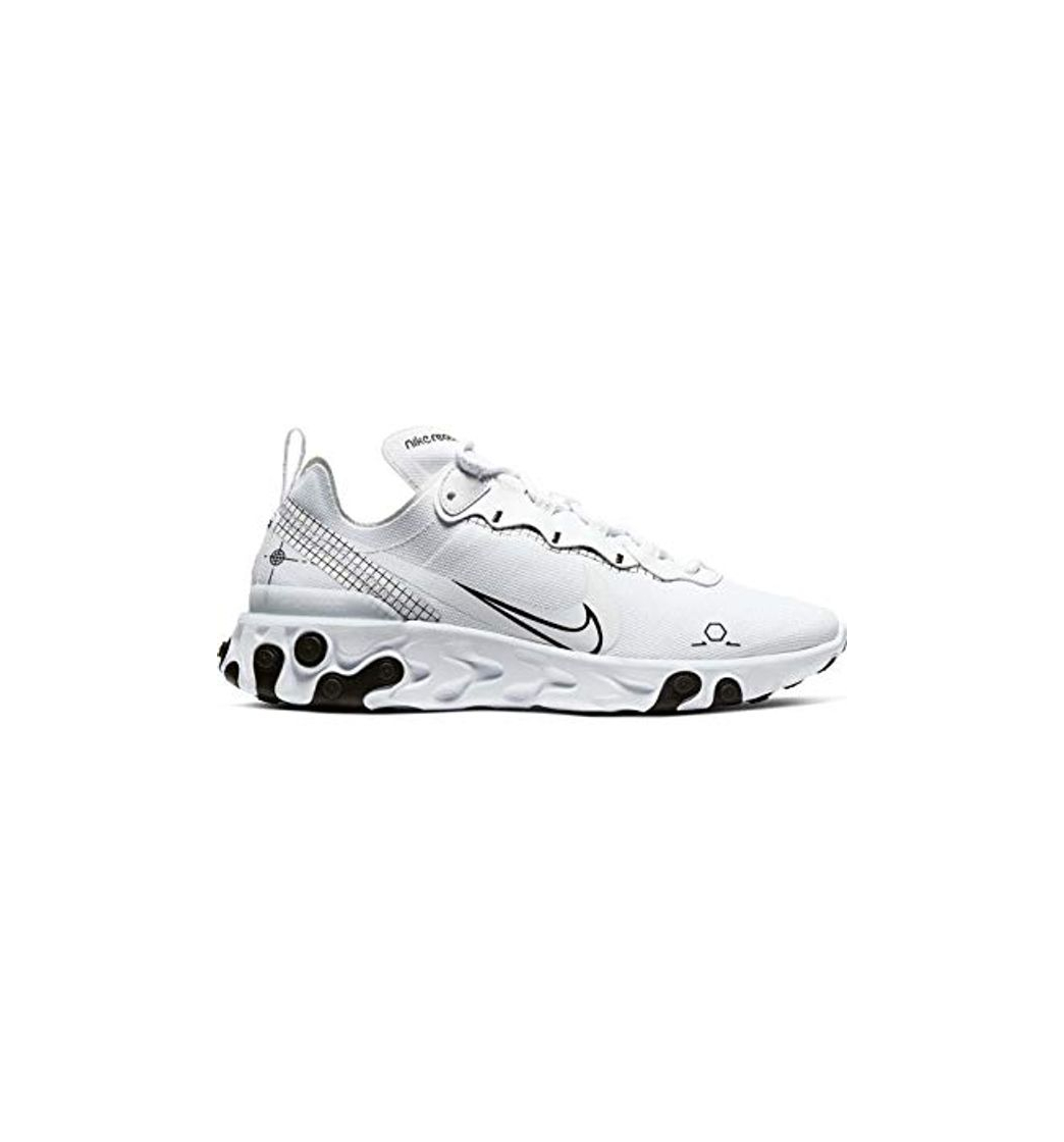 Fashion Nike React Element 55, Zapatillas para Correr para Hombre, White