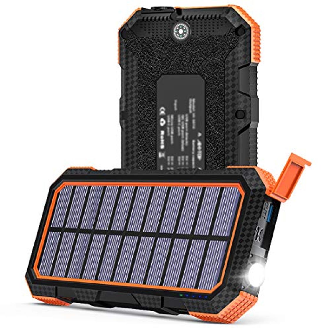 Social FEELLE Cargador Solar 26800mAh 18W Power Bank Portátil Batería Externa con Salida