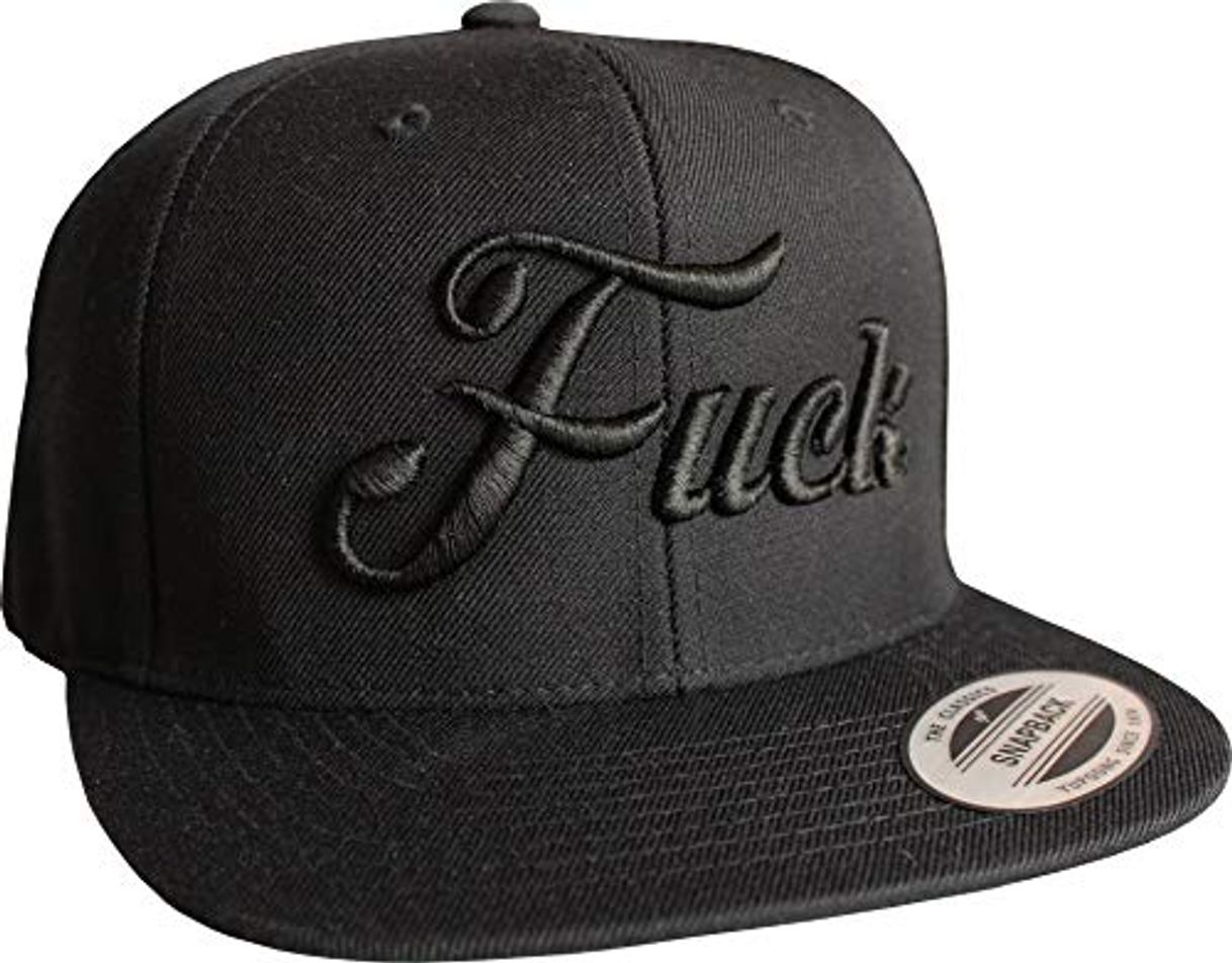 Social Gorra de béisbol: Fuck - Flexfit Classic Snapback Basecap con bordado en