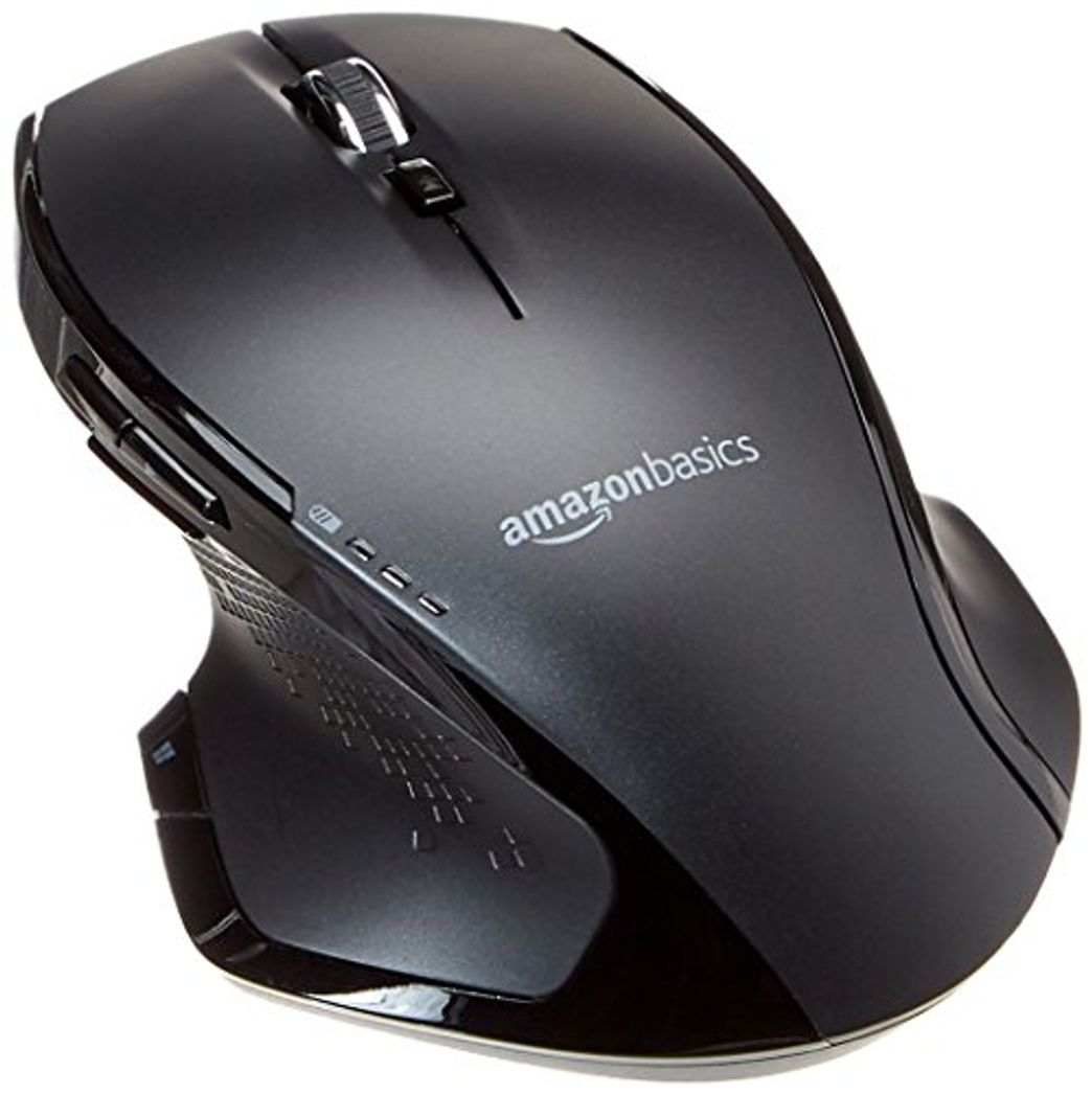 Products AmazonBasics – Ratón inalámbrico ergonómico de tamaño normal con rueda rápida