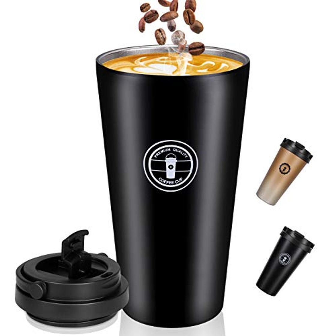 Home Jovego Termo Taza de Café, 500ml Vaso Termico de Viaje 100% a