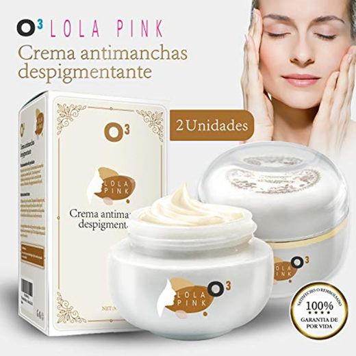 O³ Crema Antimanchas Facial Lola Pink – 2 Unidades x 30 g