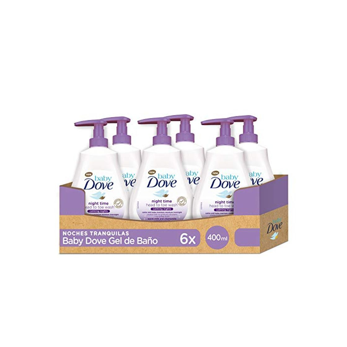 Products Baby Dove Gel de Ducha para Bebés Noches Tranquilas - Pack de