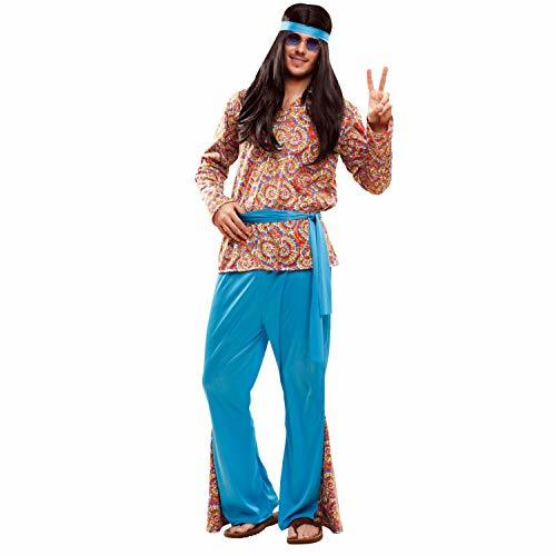 Producto My Other Me Me-201990 Disfraz de hippie psicodélico para hombre, multicolor, M-L