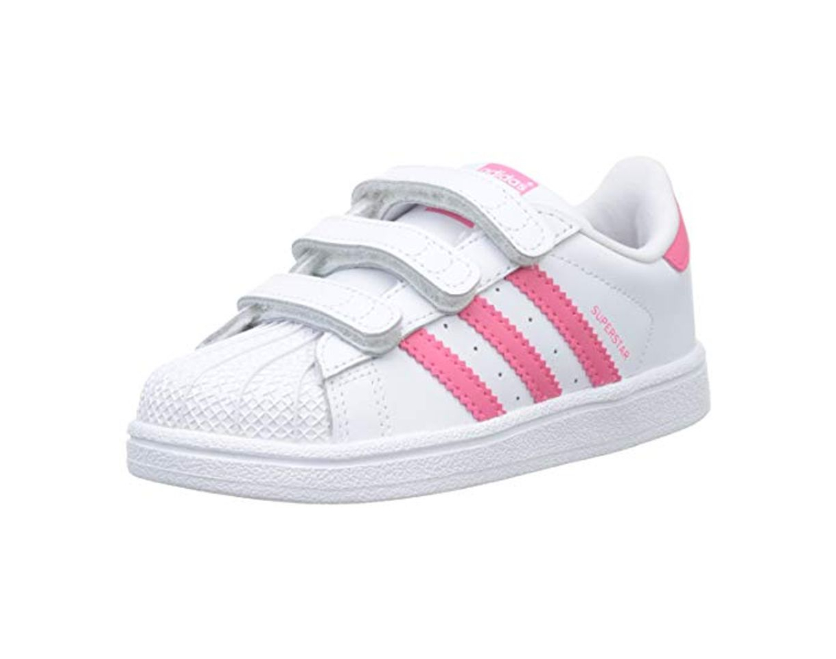 Moda Adidas Superstar CF I, Zapatillas de Gimnasia Unisex Niños, Blanco