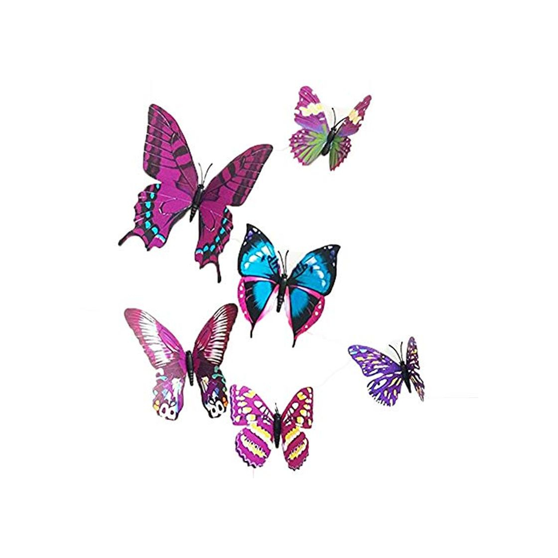 Productos 12 Pieces 3D Butterfly Stickrs Fashion Design DIY Wall Decoration House Decoration