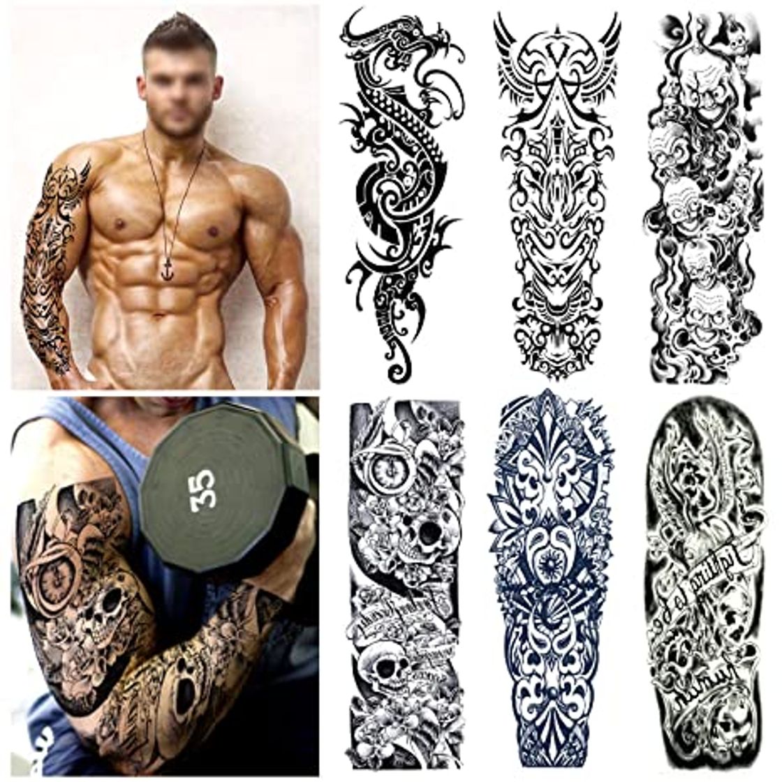 Product Tatuajes temporales para adultos hombre Mujer Niños