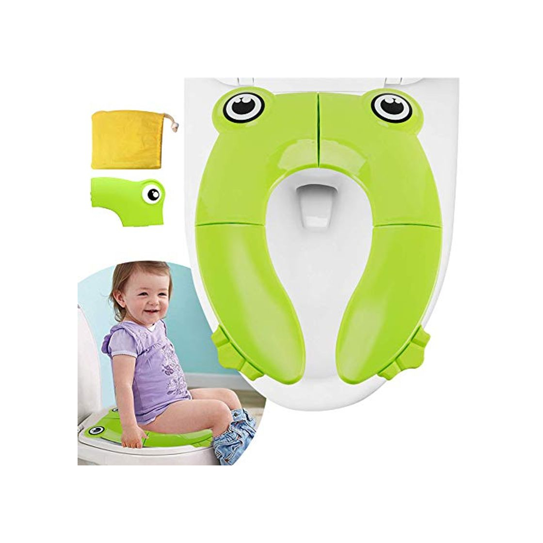 Producto XCOZU Kids Foldable Toilet Seat, Non-slip Foldable Potty Seat for Travel/Home, Portable