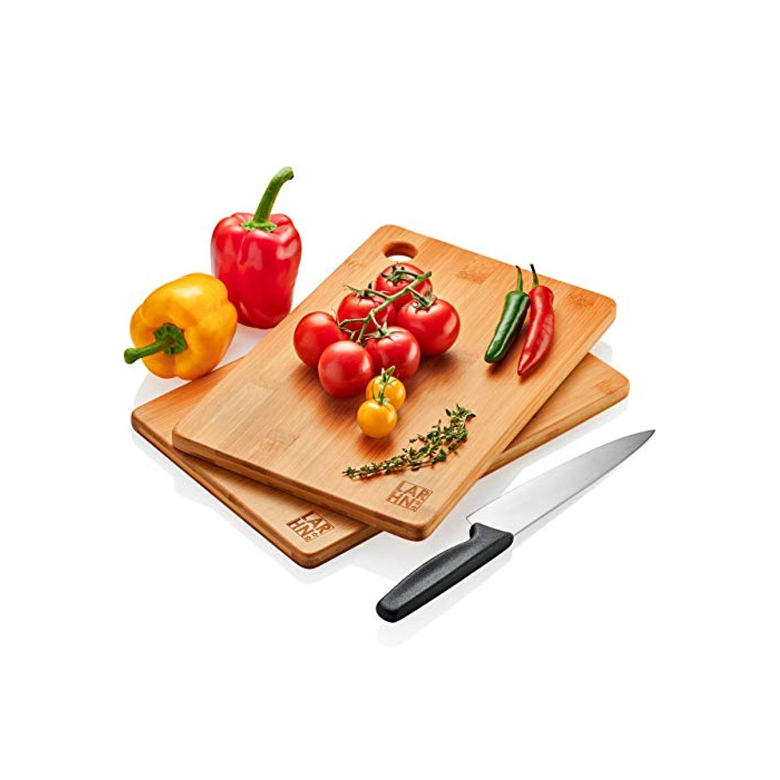 Product Tablas De Cortar Cocina en Madera Premium Extra-Gruesas - Juego de 2