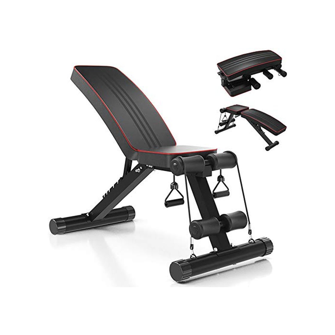 Social YOLEO Banco de Pesas Ajustable - Bancos de Pesas utilitarios para Entrenamiento