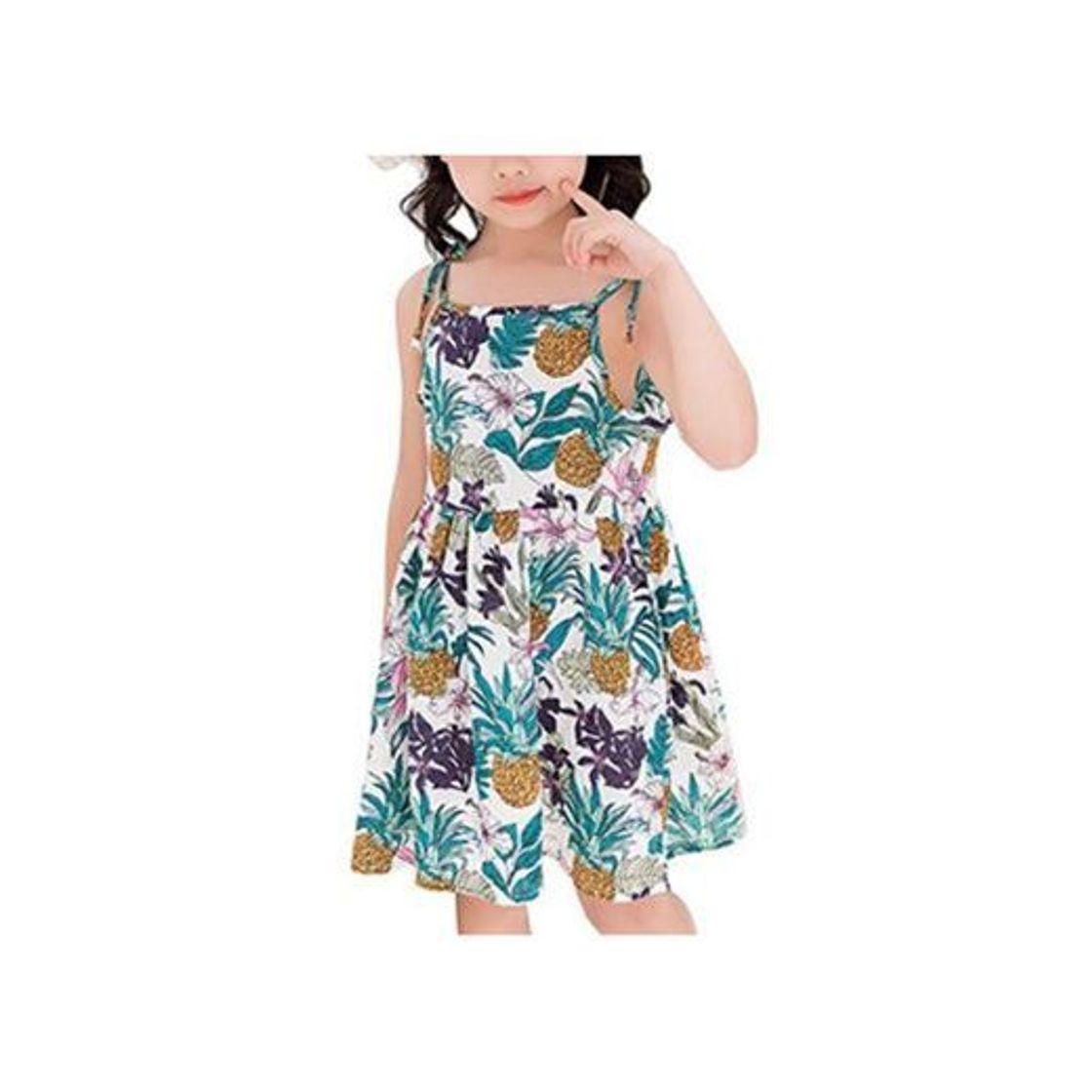 Moda Vestido de Verano para Bebe Niñas Casuales Algodón Infantil Sin Mangas Chicas Ropa Flores 0 a 4 años