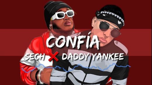 Sech, Daddy Yankee - Confía (Lyric Video) - YouTube