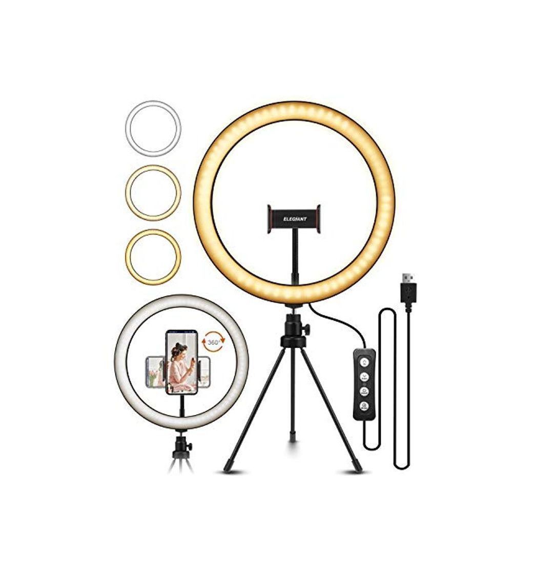 Moda ELEGIANT Anillo de Luz LED Fotografia 10.2" de Escritorio