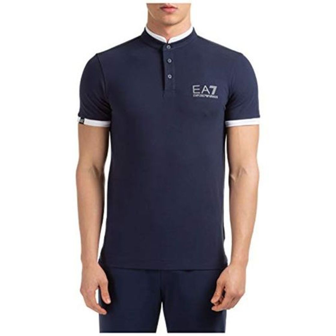 Moda Emporio Armani EA7 Hombre Camiseta BLU M