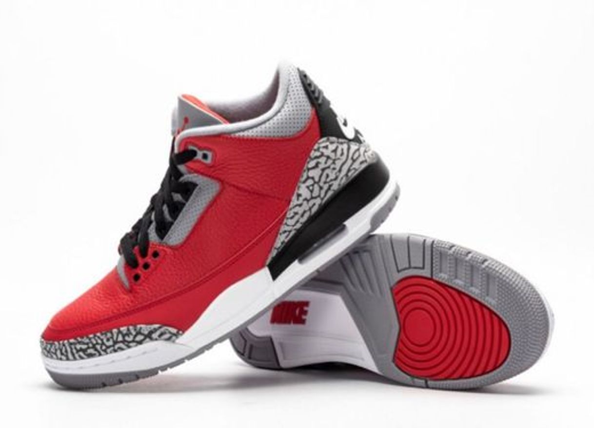 Social Air Jordan 3 Retro SE Gray and Red 