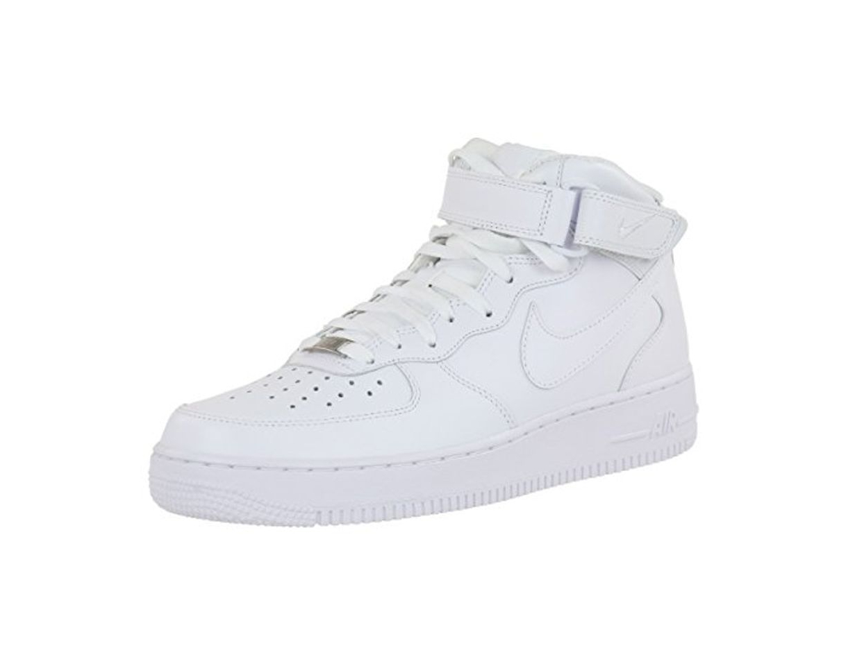 Moda Nike Air Force 1 Mid '07 Zapatillas para Hombre, Blanco, Talla EU