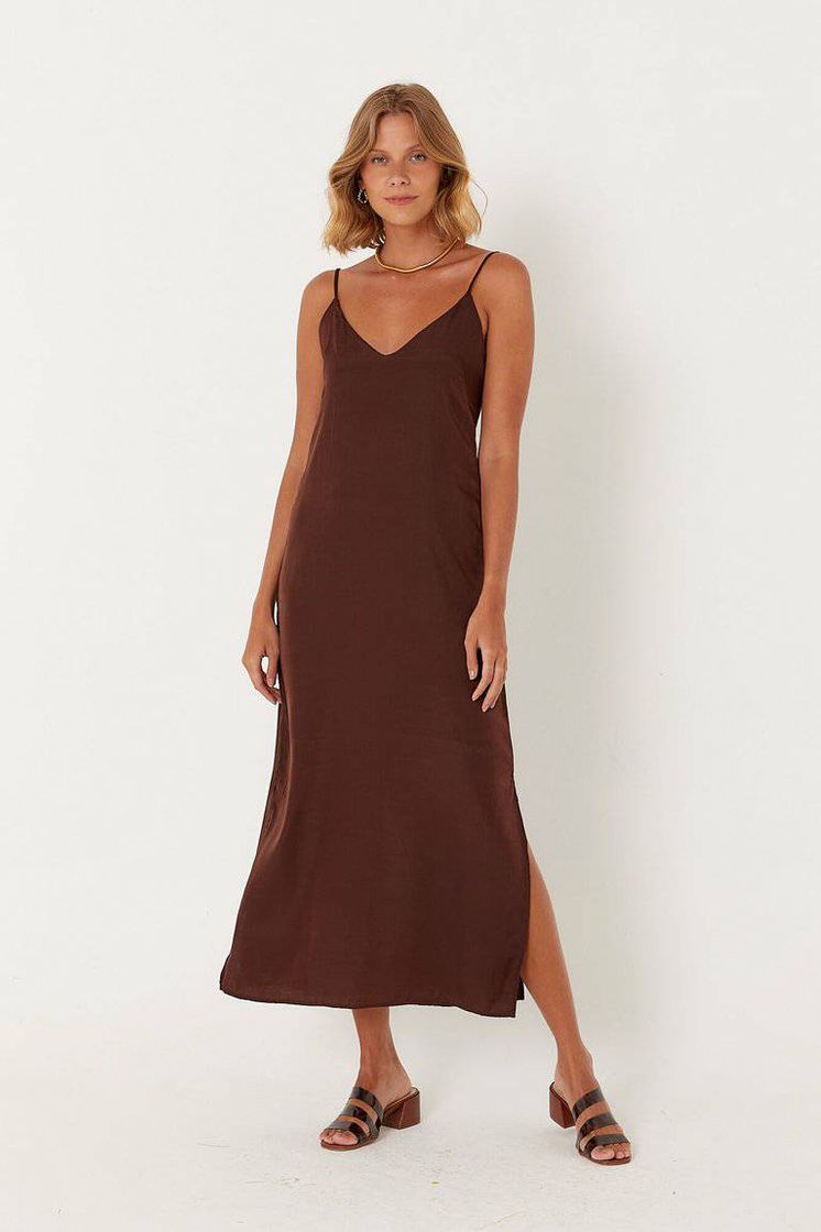 Moda VESTIDO SLIP MIDI DRAPEADO AGNES

