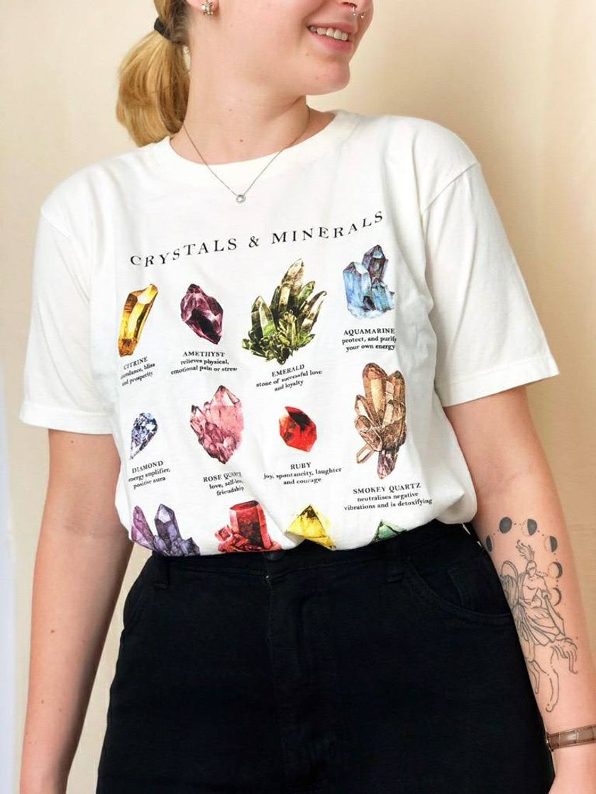 Fashion Camiseta Crystals & Minerals