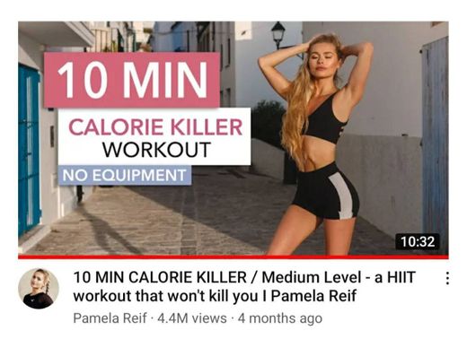 10 MIN CALORIE KILLER / Medium Level - a HIIT workout