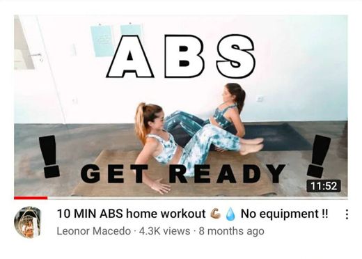 10 MIN ABS home workout 💧💪🏼 No equipment 