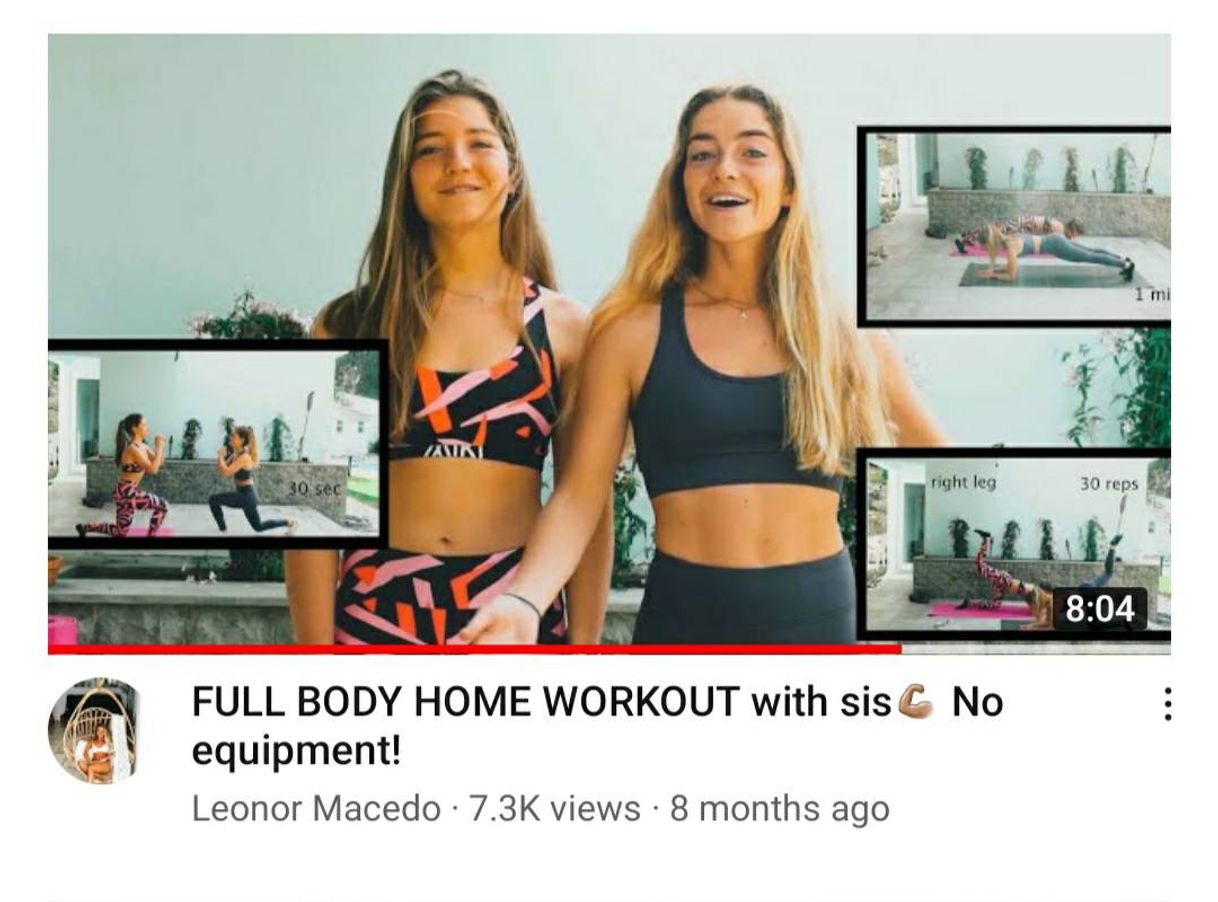 Fashion FULL BODY HOME WORKOUT with sis No equipment!