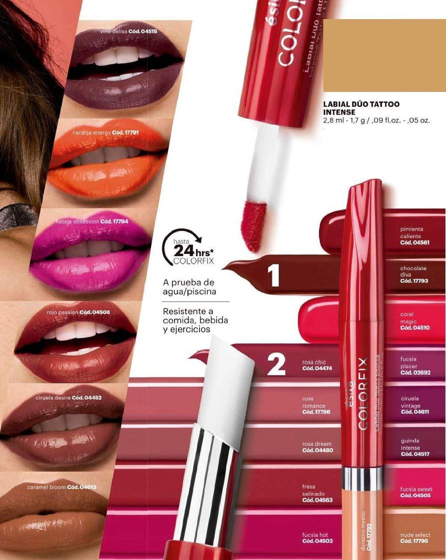 Fashion Labial color fix tattoo èsika