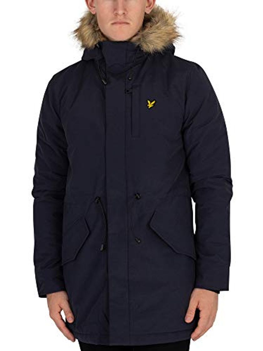 Lyle & Scott Winter Weight Microfleece Lined Parka Parca, Azul