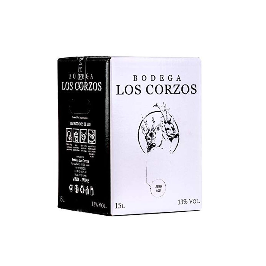 Social Bag in Box 15L Vino Tinto Recomendado caja de vino tinto con grifo mucha calidad uvas seleccionadas vinos tintos Bodega Los Corzos