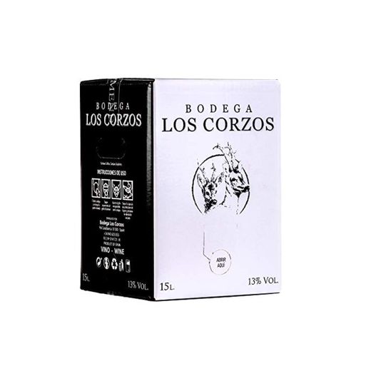 Bag in Box 15L Vino Tinto Recomendado caja de vino tinto con grifo mucha calidad uvas seleccionadas vinos tintos Bodega Los Corzos