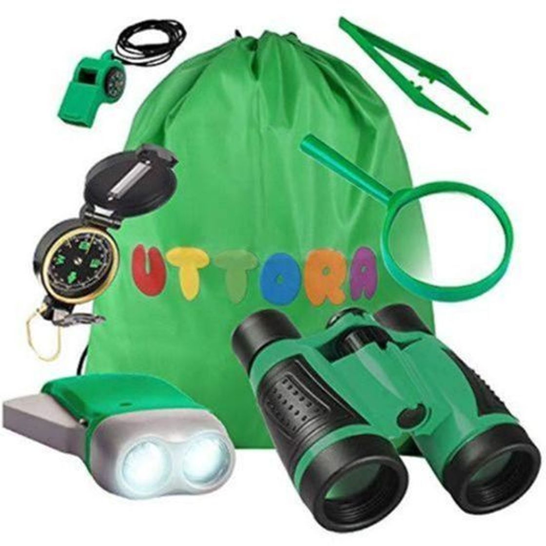 Product UTTORA Kit de Binoculares para Niños, Kit de Exploración para Niños 7