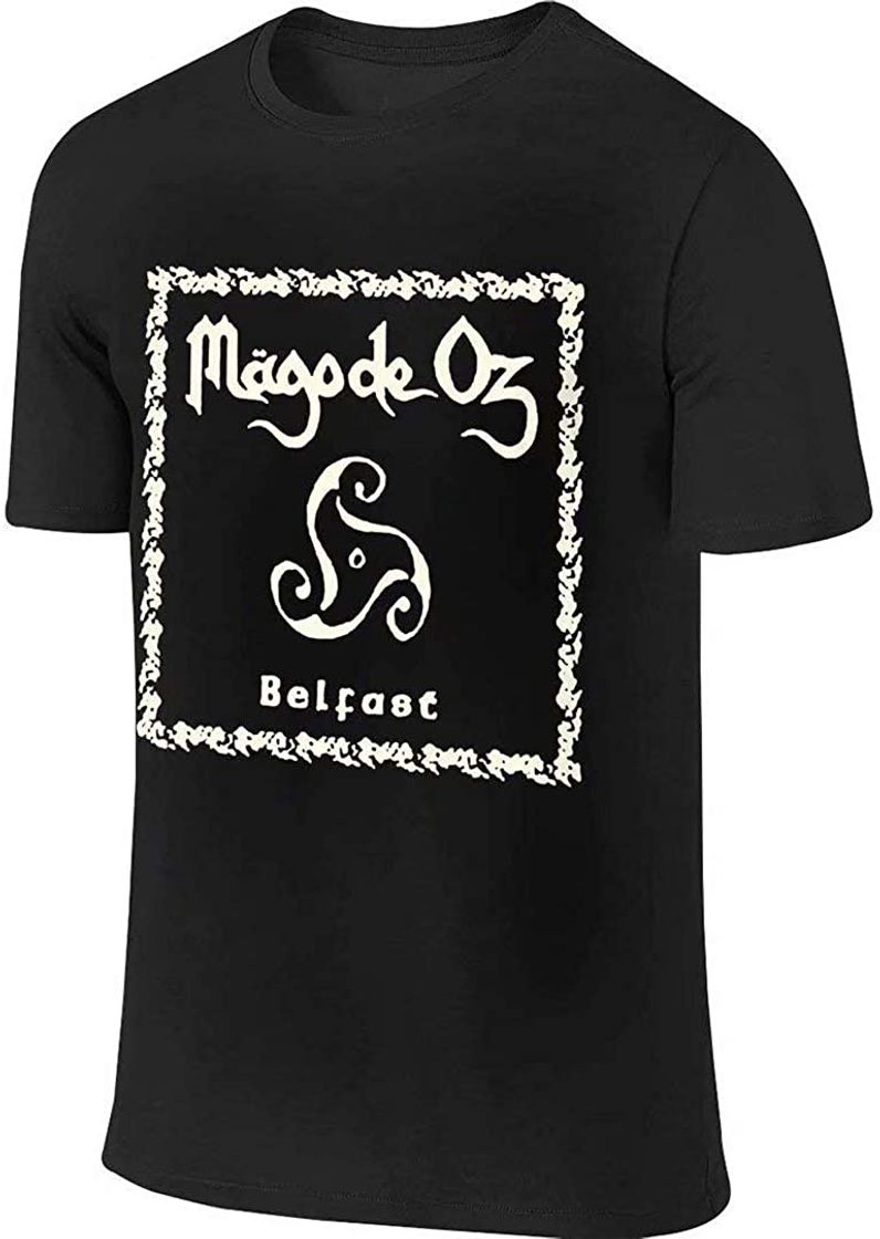 Fashion HAOKUII Hombre Black Camiseta T-Shirt Mago De Oz Finisterra