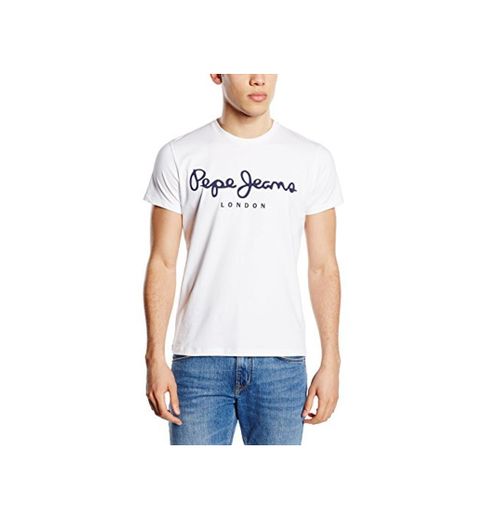 Pepe Jeans Original Stretch Camiseta, Blanco