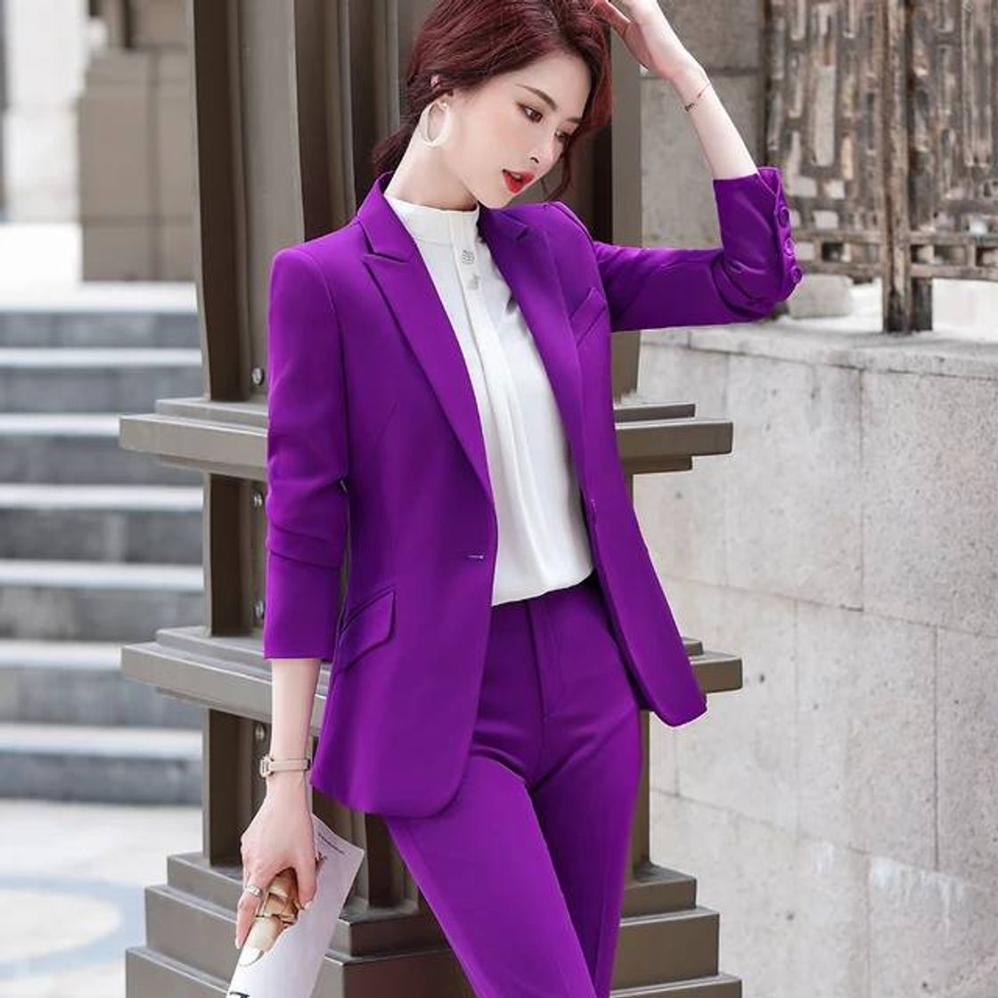 Social 💘Traje de  chaqueta y pantalón de mujer. 