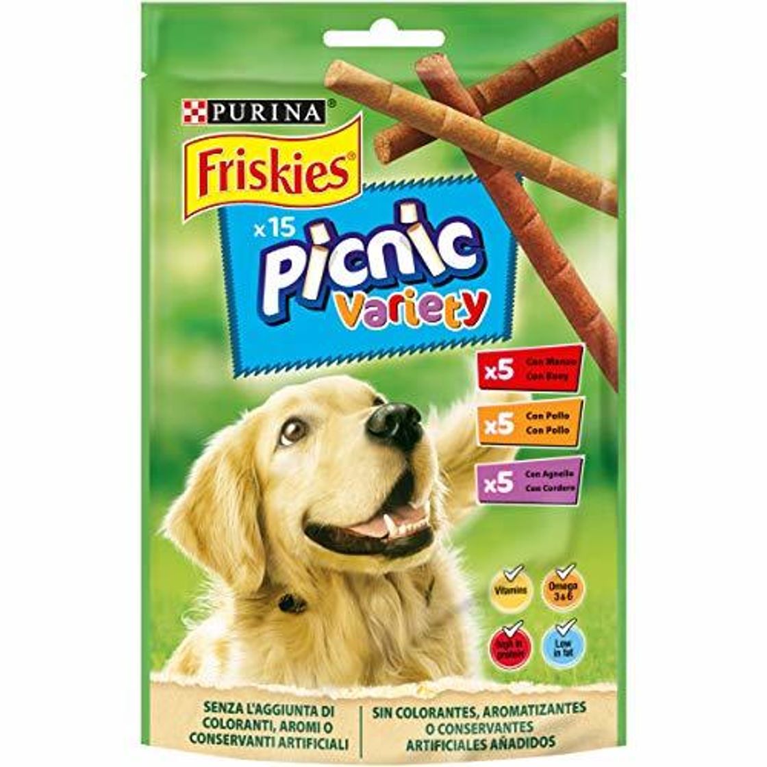 Social Purina Friskies Picnic Variety golosinas y chuches para perros 126 g
